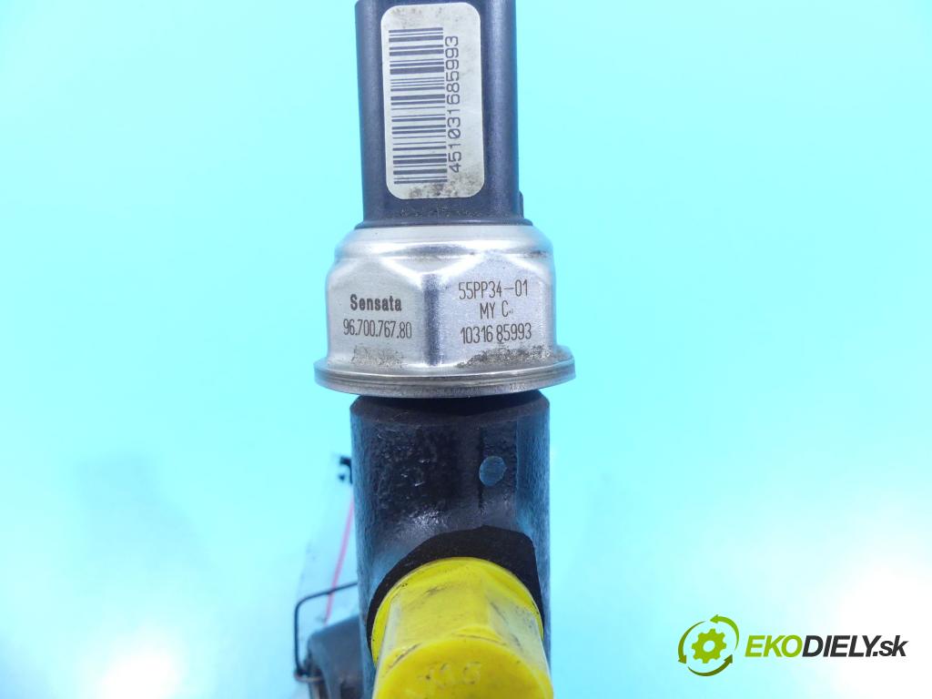 Ford C-Max II 2010-2019 1.6 tdci 116 HP manual 85 kW 1560 cm3 5- lišta vstrekovacia 9685297580-02 (Vstrekovacie lišty)