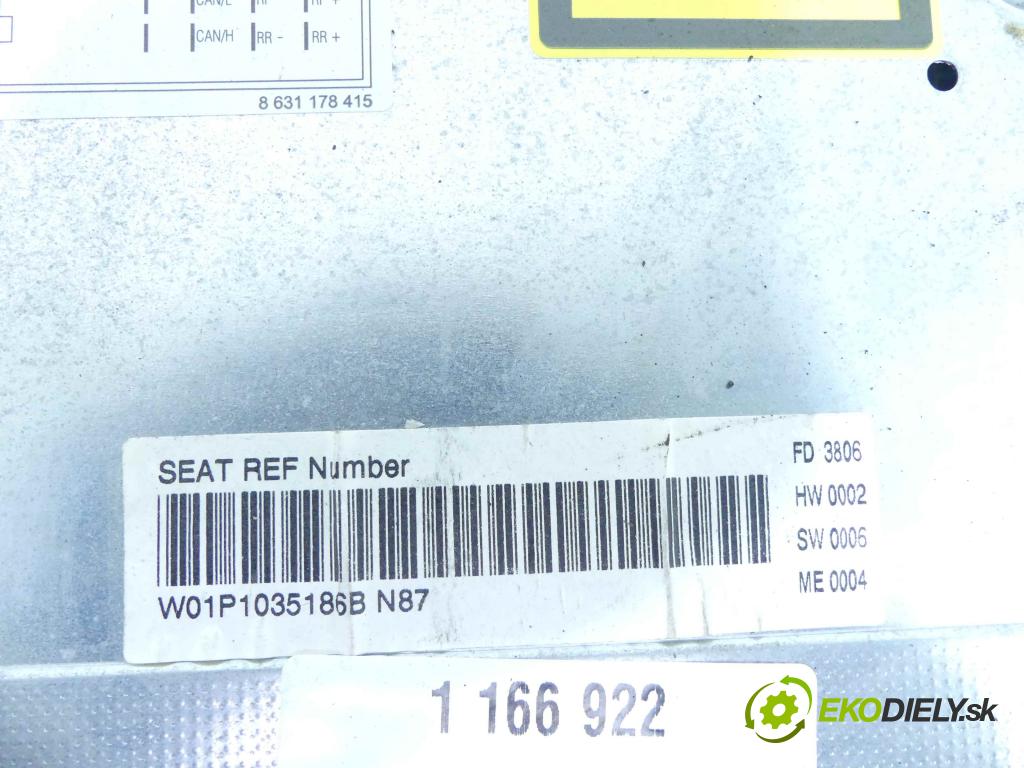 Seat Leon II 2005-2012 1.9 TDI 105 hp manual 77 kW 1896 cm3 5- Radio továrna: 1P1035186B