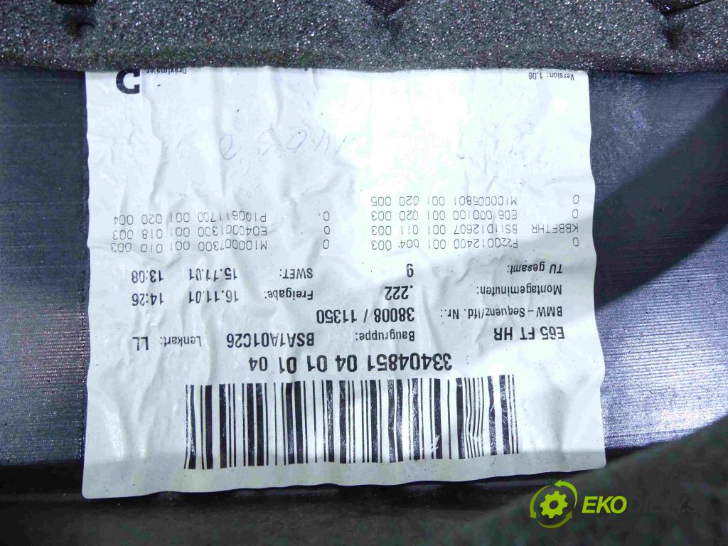 Bmw 7 E65 2001-2008 4.4 V8 333KM: automatic 245 kW 4398 cm3 4- roleta 7026034 (Rolety kufra)