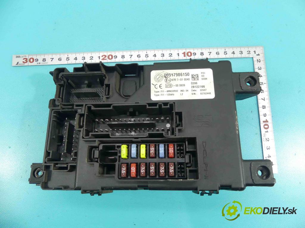 Fiat Punto Grande 1.4 77 HP manual 57 kW 1368 cm3 3- modul riadiaca jednotka 00517986150 (Ostatné)