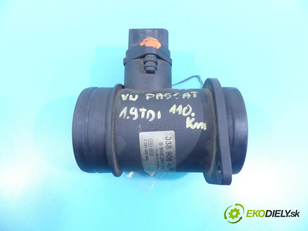 Seat Toledo II 1998-2004 1.9 tdi 110 HP manual 81 kW 1896 cm3 4- průtokoměr: 0281002463 (Váhy vzduchu)