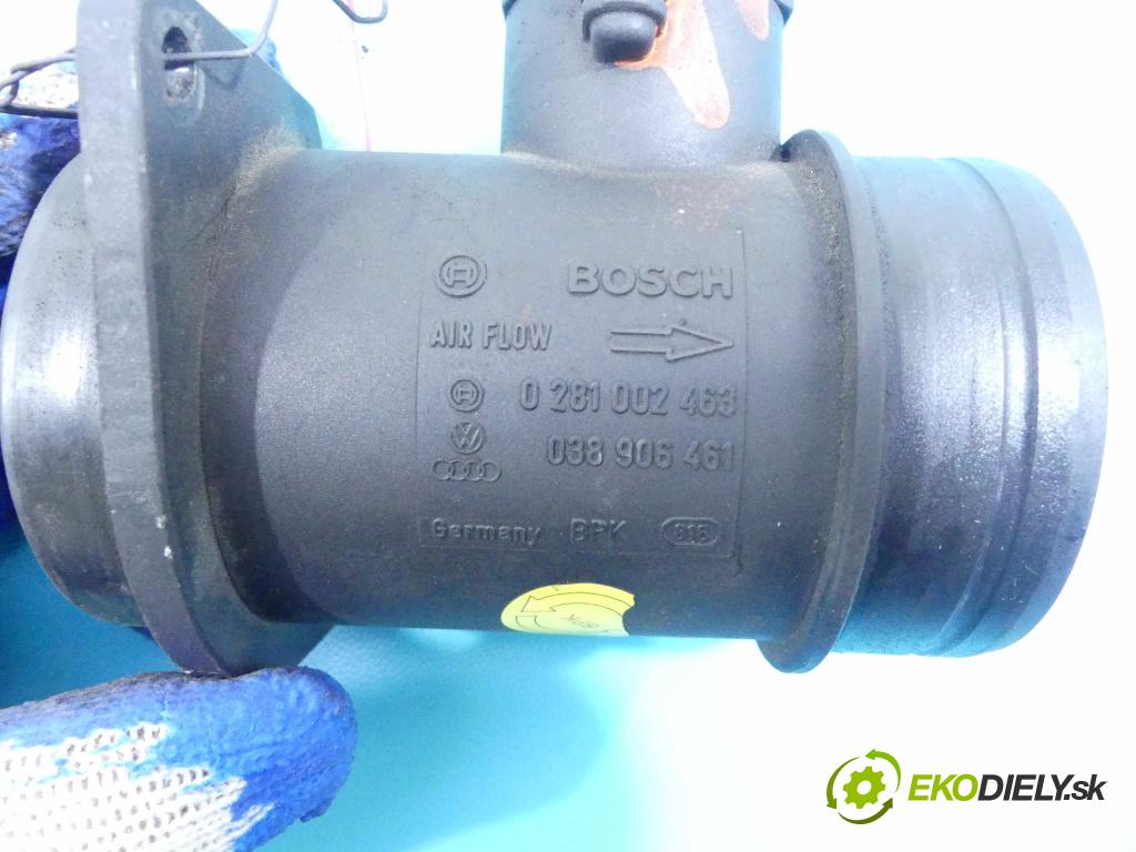 Seat Toledo II 1998-2004 1.9 tdi 110 HP manual 81 kW 1896 cm3 4- průtokoměr: 0281002463 (Váhy vzduchu)