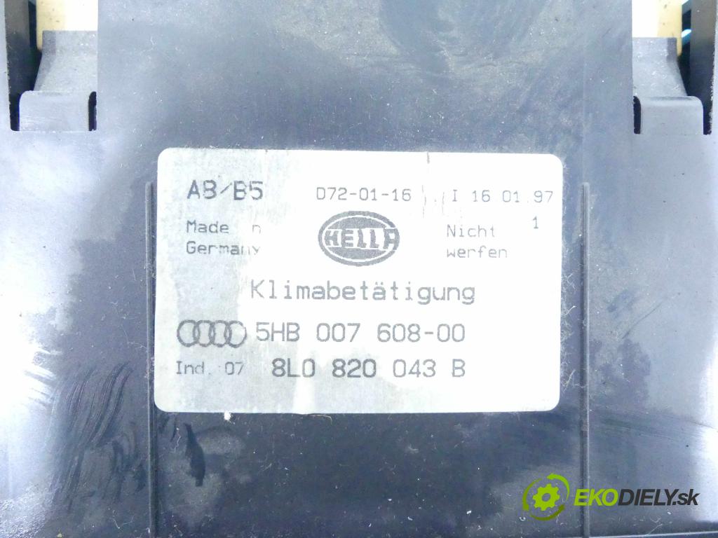 Audi A3 8L 1996-2003 1.9 tdi 90 HP manual 66 kW 1896 cm3 3- panel kúrenia 8L0820043B
