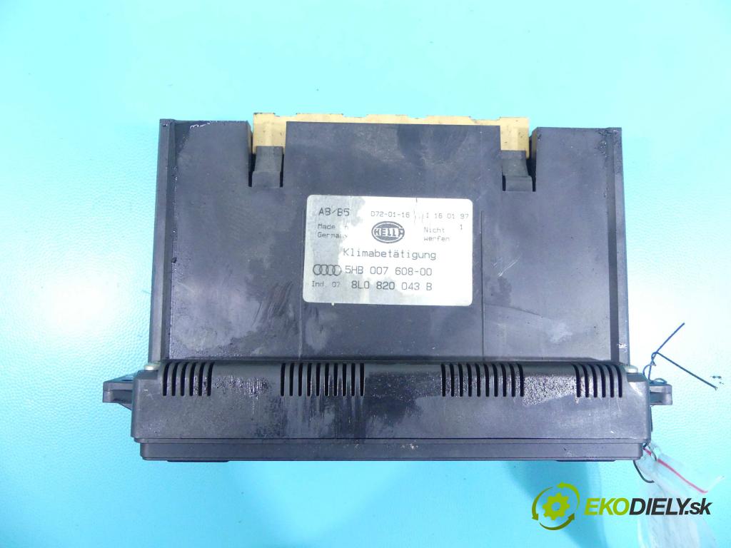 Audi A3 8L 1996-2003 1.9 tdi 90 HP manual 66 kW 1896 cm3 3- panel kúrenia 8L0820043B