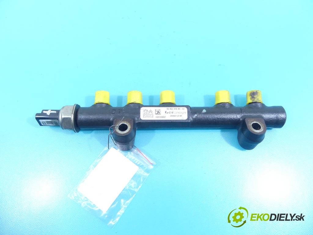 Peugeot 308 I 2007-2013 1.6 hdi 92 HP manual 68 kW 1560 cm3 5- lišta vstrekovacia 9685297580-02 (Vstrekovacie lišty)