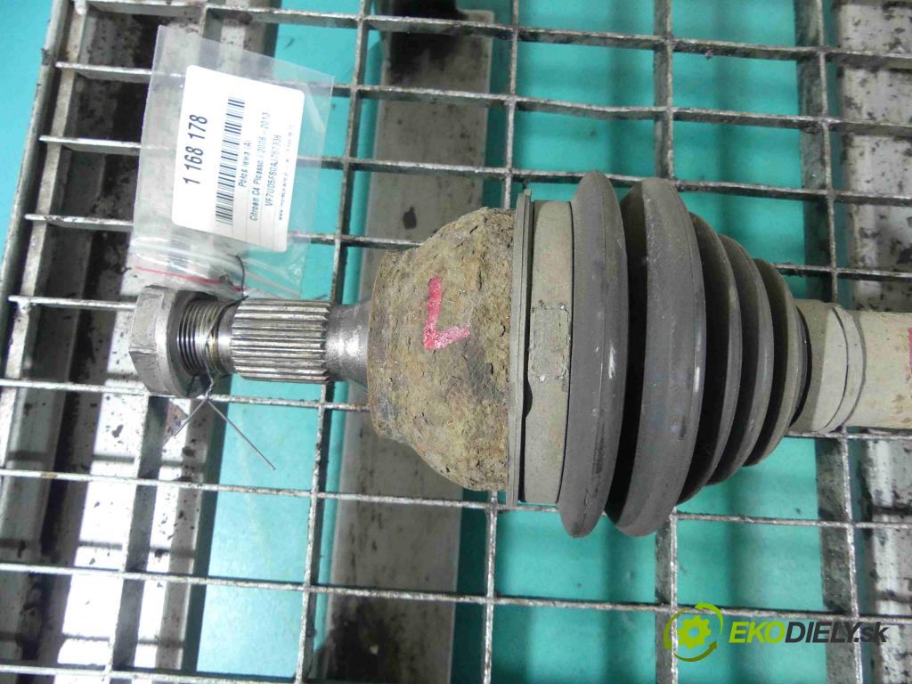 Citroen C4 Picasso I 2006-2013 1.6 16v VTI 120 HP manual 88 kW 1598 cm3 5- poloos ľavé  (Poloosy)