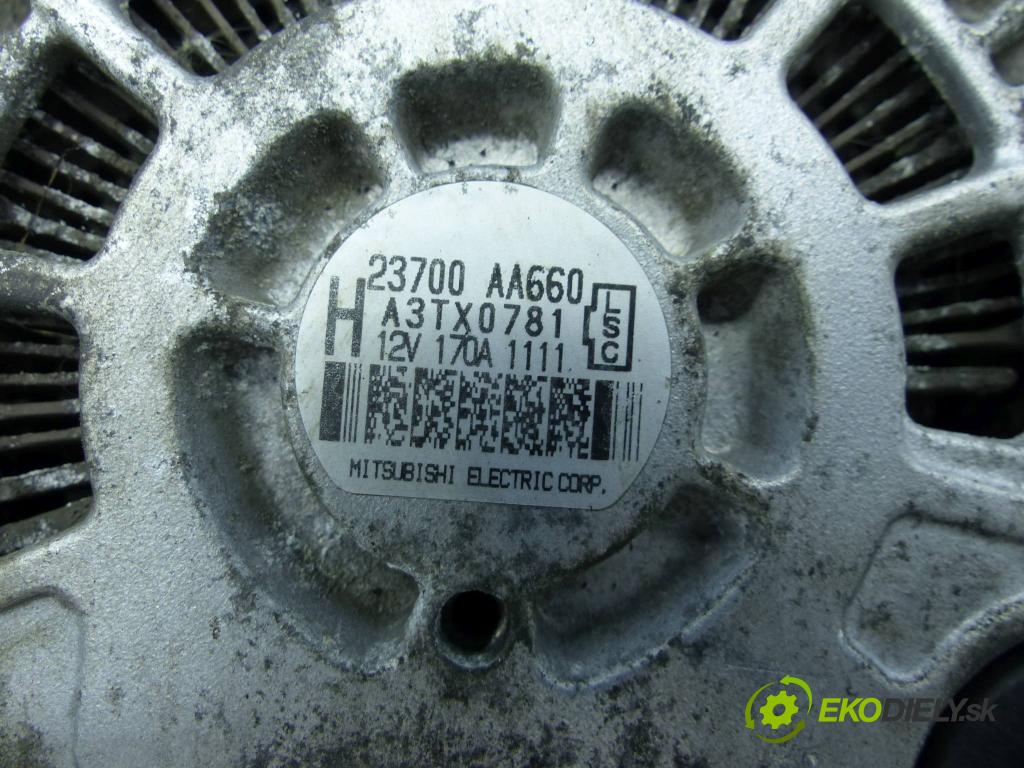 Subaru Legacy V 2009-2014 2.0 boxer 150 HP manual 110 kW 1998 cm3 5- Alternator 23700AA660 (Alternátory)