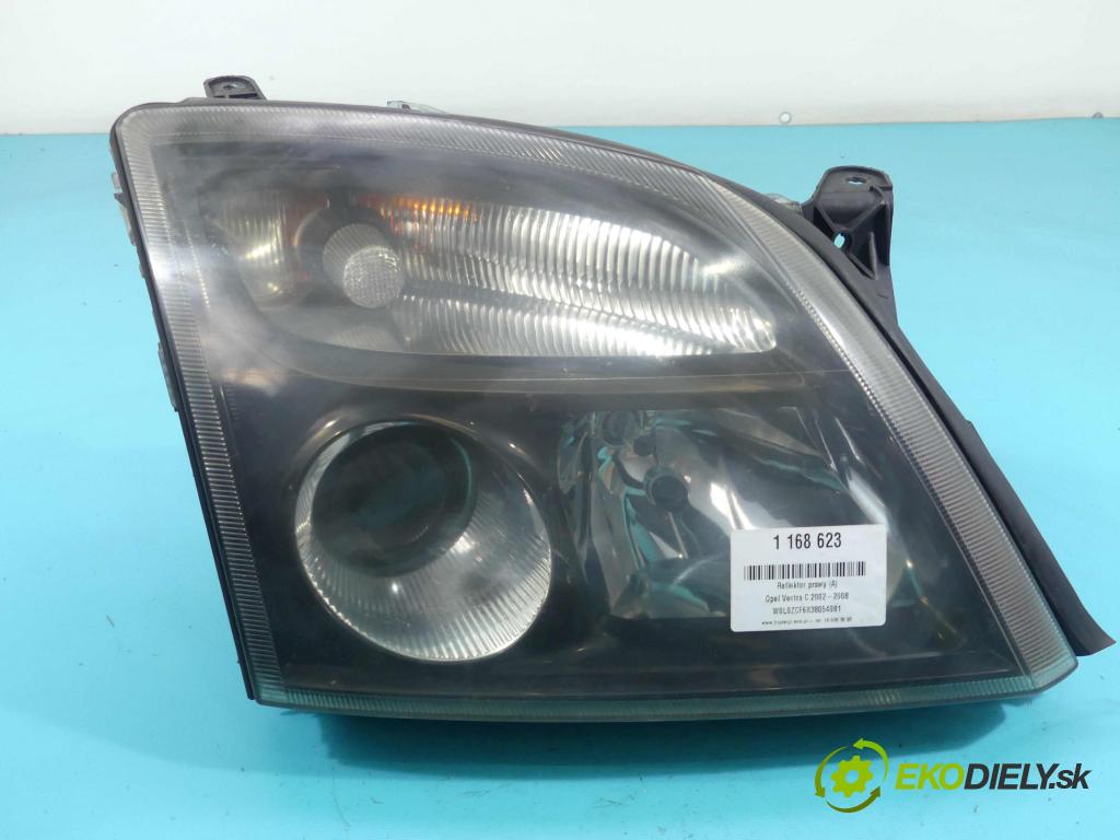 Opel Vectra C 2002-2008 1.8 16v 122 HP manual 90 kW 1796 cm3 5- Reflektor: pravý  (Pravé)