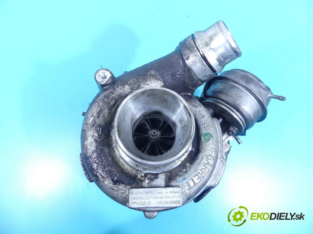 Renault Espace IV 2003-2014 2.0 dci 173KM manual 127 kW 1995 cm3 5- turbodúchadlo, turbo 774833-2 (Turbodúchadlá (kompletné))