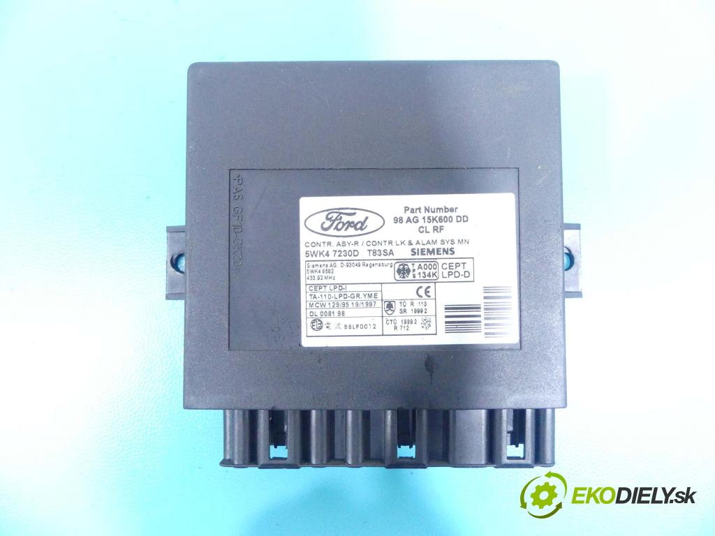 Ford Focus Mk1 1998-2004 1.6 16v 101 HP manual 74 kW 1596 cm3 3- modul riadiaca jednotka 98AG15K600DD (Ostatné)