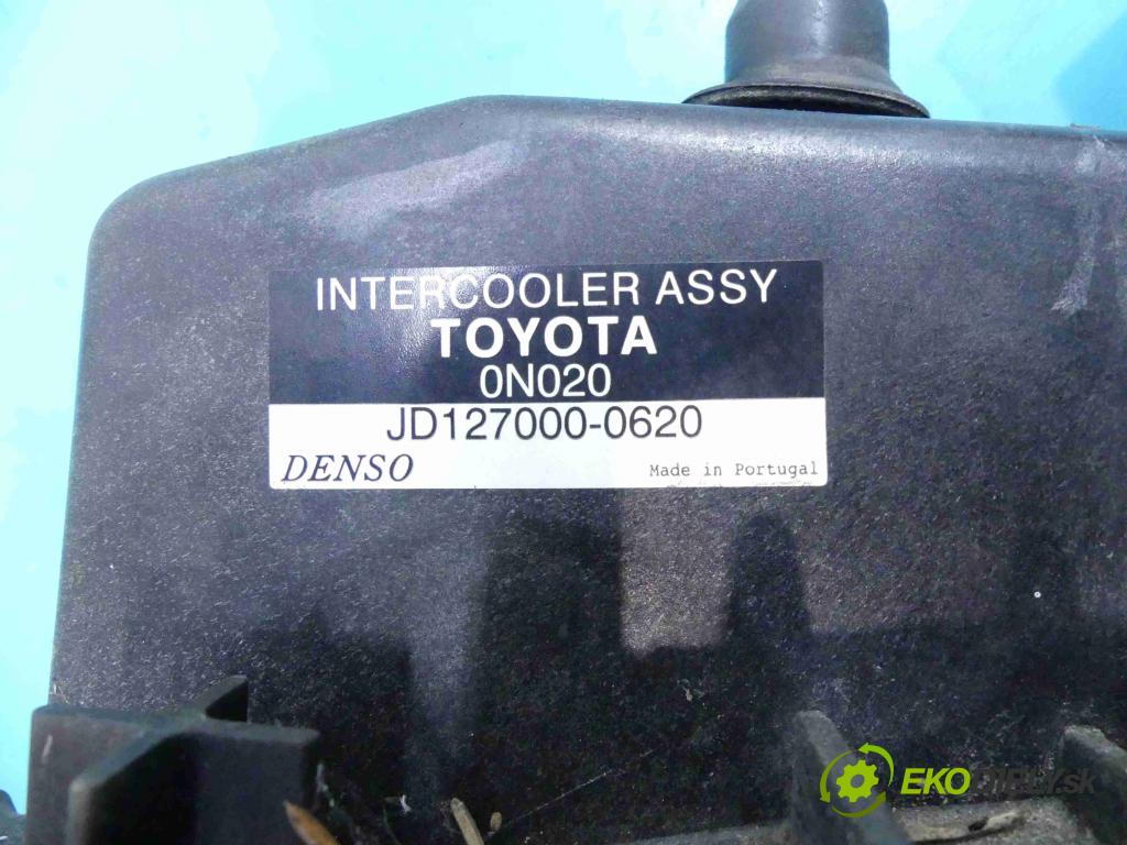 Toyota Yaris II 2005-2011 1.4 D4D 90 hp manual 66 kW 1364 cm3 5- Intercooler JD127000-0620 (Chladiče nasávaného vzduchu (intercoolery))