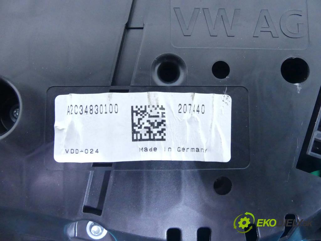 Vw Golf VII 2012-2020 1.6 tdi 105 HP manual 77 kW 1598 cm3 3- prístrojovka/ budíky 5G0920860A (Prístrojové dosky, displeje)