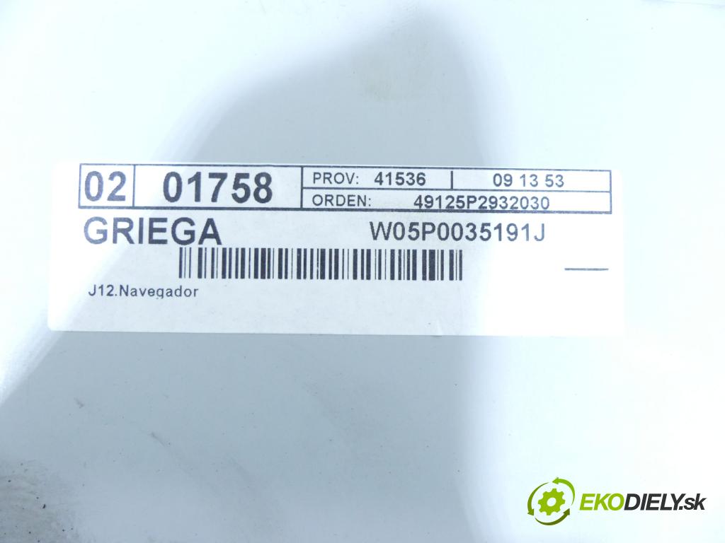 Seat Altea 1.6 tdi 105 hp manual 77 kW 1598 cm3 5- Radio továrna: 5P0035191J