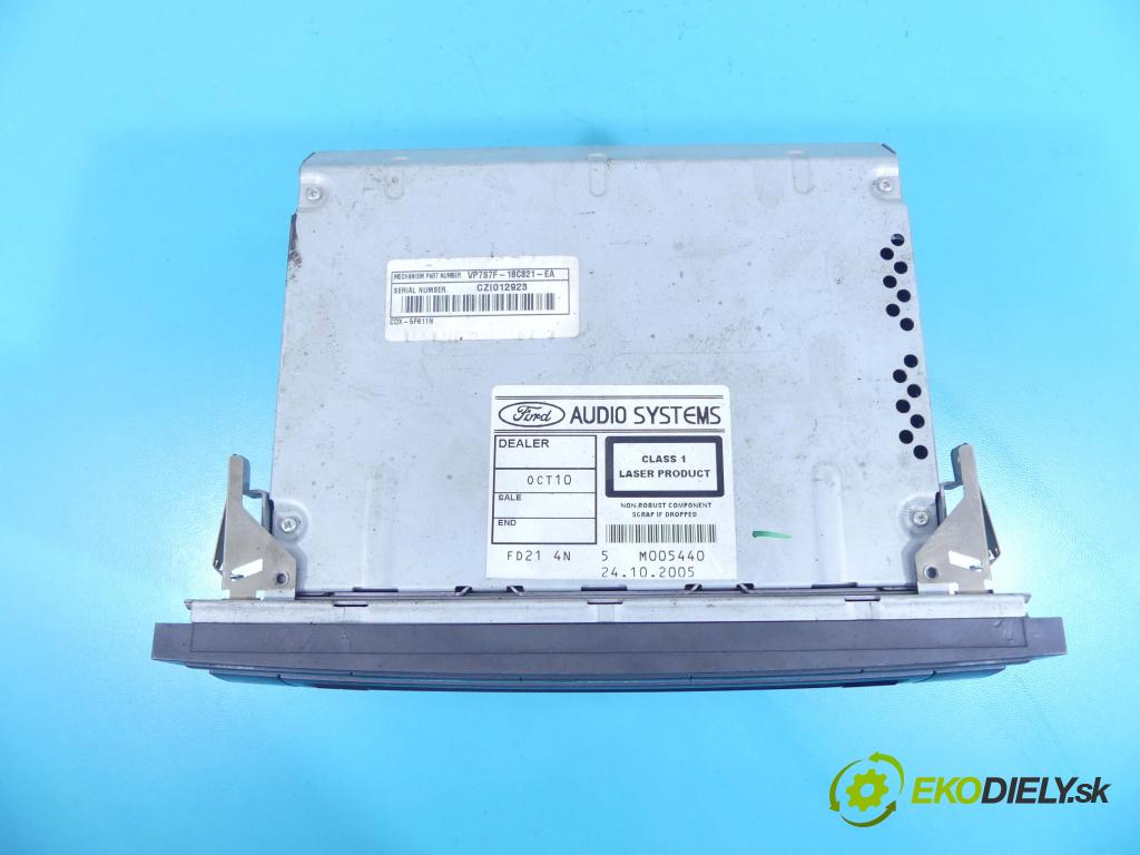 Ford Focus Mk2 2004-2011 1.6 tdci 109 HP manual 80 kW 1560 cm3 5- Radio továreň: 4M5T-10E889-AB