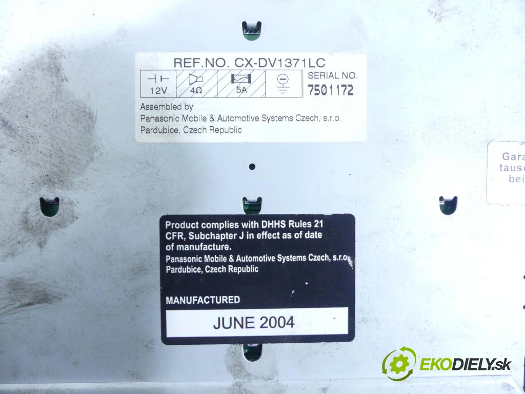 Vw Sharan I 1995-2010 1.9 tdi 116 HP manual 85 kW 1896 cm3 5- Menič: cd 1J0035119D (CD meniče)