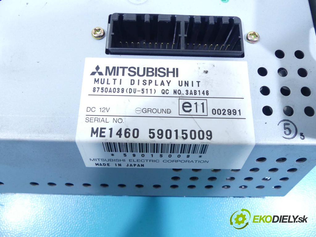 Mitsubishi Grandis 2.0 DID 136 HP manual 100 kW 1968 cm3 5- Zobrazit: 8750A039 (Prístrojové dosky, displeje)