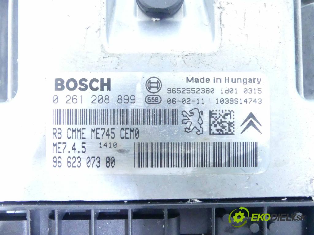 Citroen C4 I 2004-2011 1.6 16v 109 HP manual 80 kW 1587 cm3 5- Jednotka riadiaca 0261208899