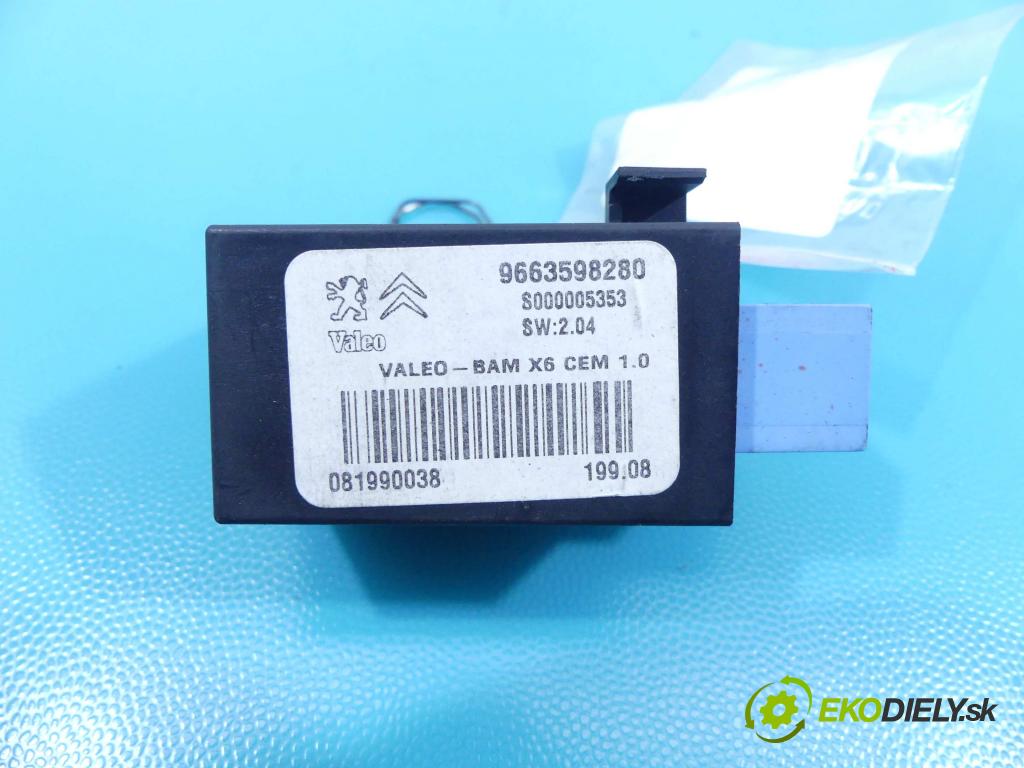 Citroen C6 2005-2012 2.7 hdi 204 HP automatic 150 kW 2720 cm3 4- Relé: 9663598280 (Relé)