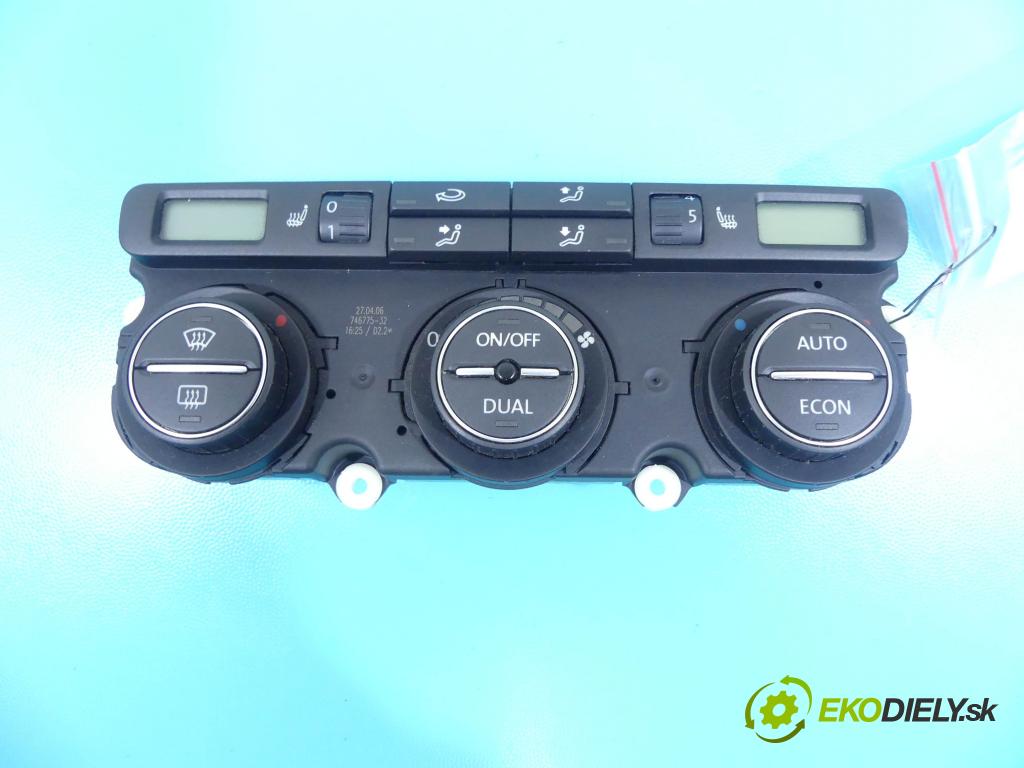 Vw Passat B6 2005-2010 2.0 tdi 140 hp manual 103 kW 1968 cm3 5- palubní deska panel topení