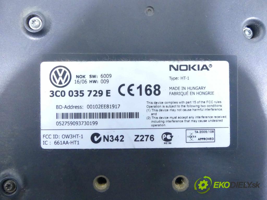 Vw Passat B6 2005-2010 2.0 tdi 140 HP manual 103 kW 1968 cm3 5- modul riadiaca jednotka 3C0035729E (Ostatné)