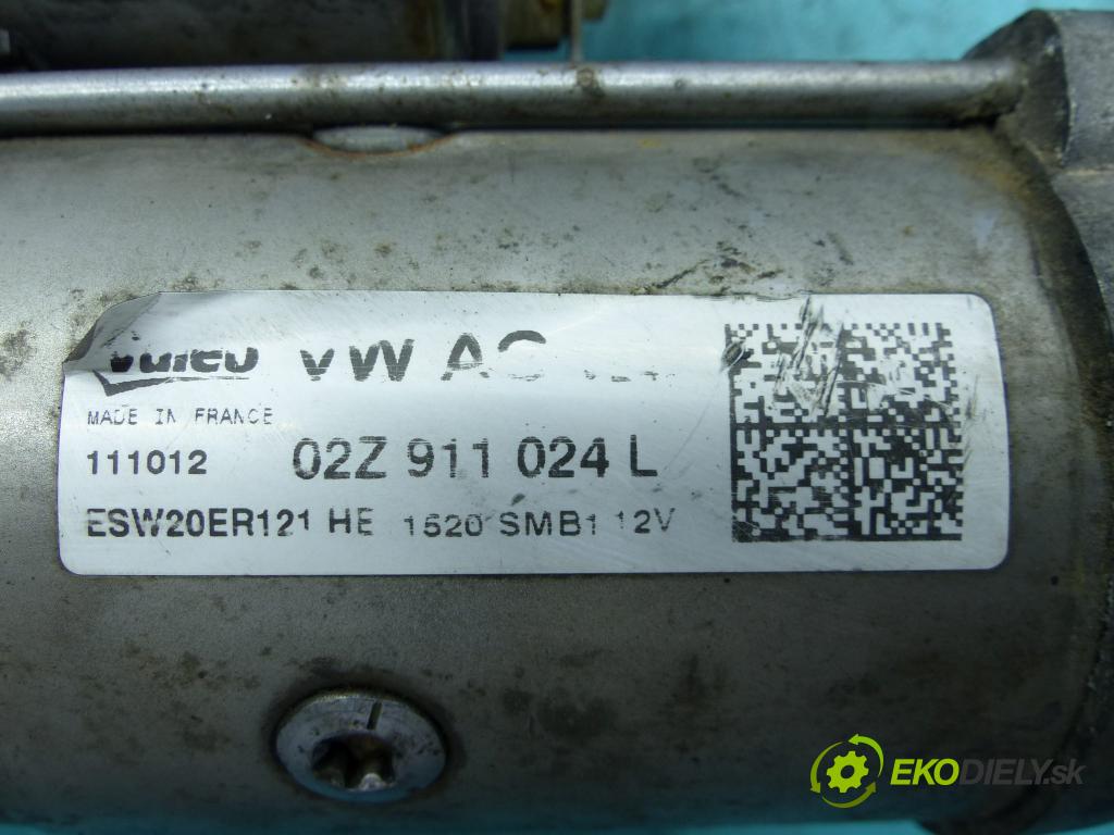 Vw Golf VII 2012-2020 1.6 tdi 105 HP manual 77 kW 1598 cm3 3- štartér 02Z911024L (Štartéry)