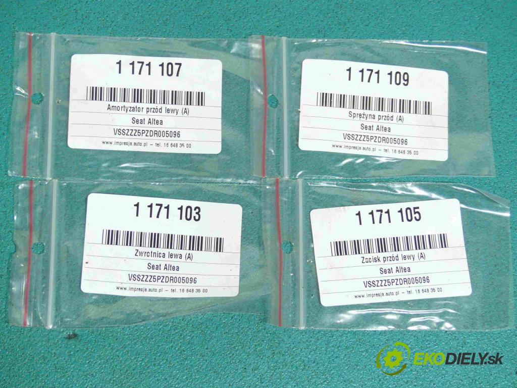 Seat Altea 1.6 tdi 105 HP manual 77 kW 1598 cm3 5- náboj ľavé  (Náboje)
