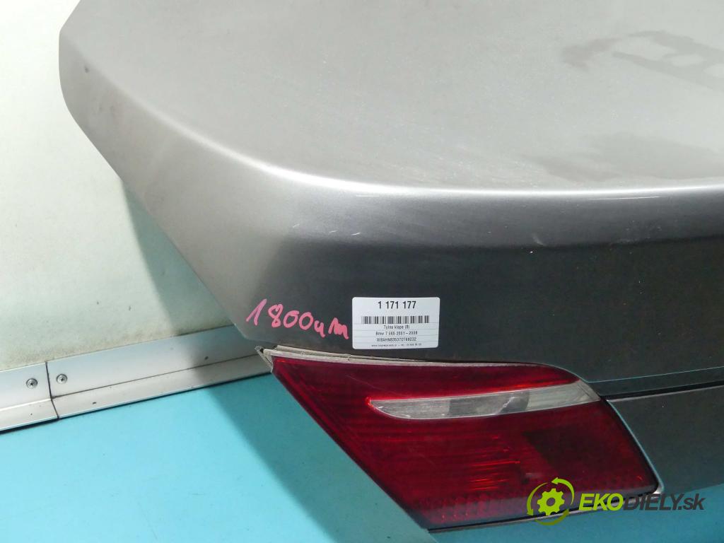 Bmw 7 E65 2001-2008 4.8 V8 367hp automatic 270 kW 4799 cm3 4- zadní kufrové dveře  (Zadní kapoty)