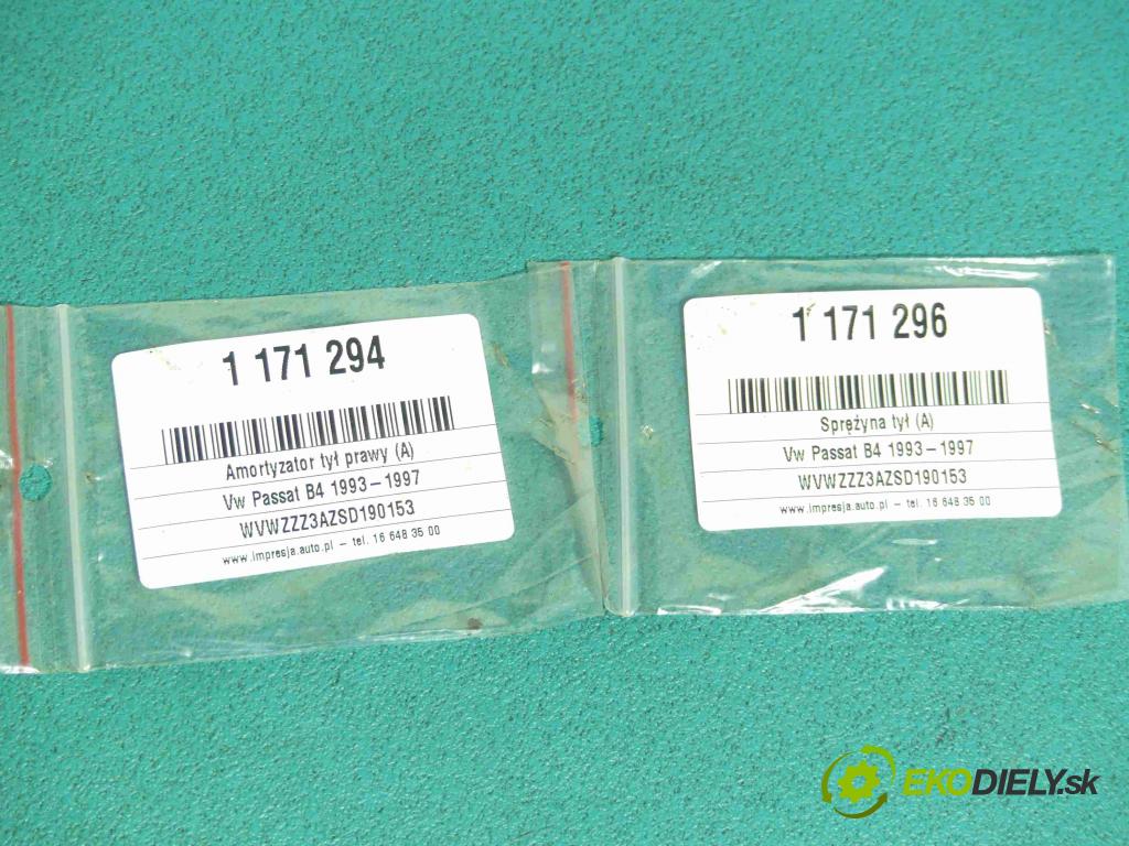 Vw Passat B4 1993-1997 1.9 TD 75 hp manual 55 kW 1896 cm3 5- tlumič zadní pravý