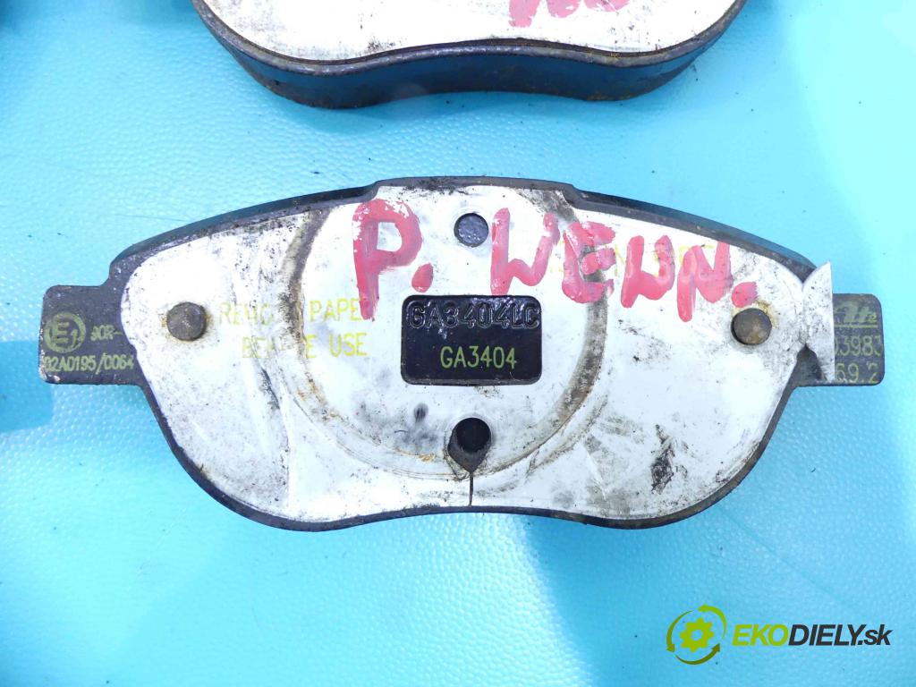 Fiat Bravo II 2007-2014 1.4 T 120 HP manual 88 kW 1368 cm3 5- Štíty: brzdové