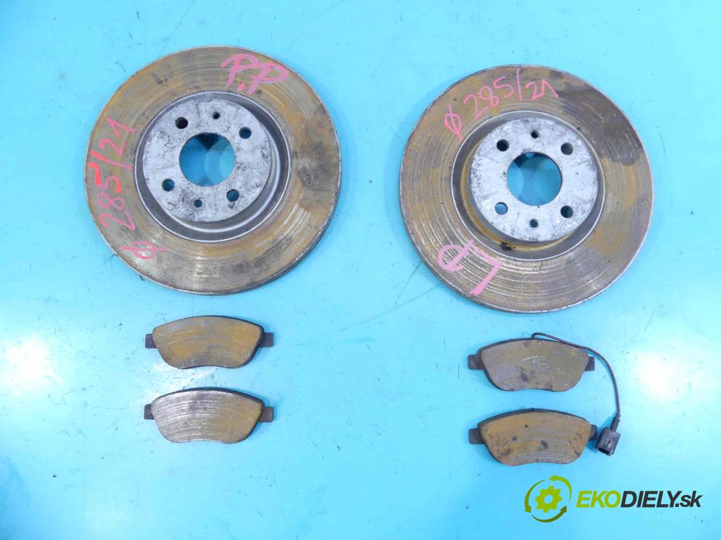 Fiat Bravo II 2007-2014 1.4 T 120 HP manual 88 kW 1368 cm3 5- Štíty: brzdové