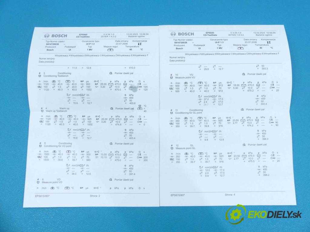 Vw Sharan I 1995-2010 1.9 tdi 116 HP manual 85 kW 1896 cm3 5- vstrekovacie čerpadlo 0414720038 (Vstrekovače)