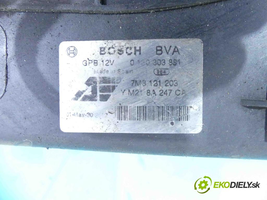 Vw Sharan I 1995-2010 1.9 tdi 116 HP manual 85 kW 1896 cm3 5- Ventilátor chladiča 0130303878
