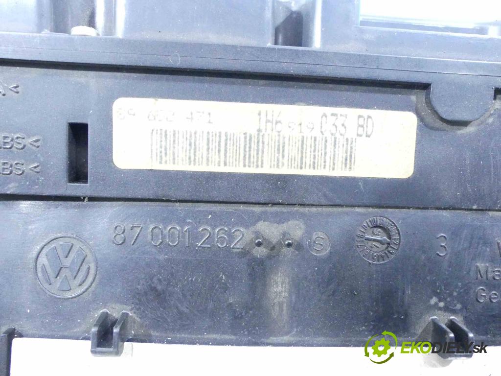 Vw Golf III 1991-1998 1.9 TD 75 HP manual 55 kW 1896 cm3 5- prístrojovka/ budíky 1H6919033BD (Prístrojové dosky, displeje)
