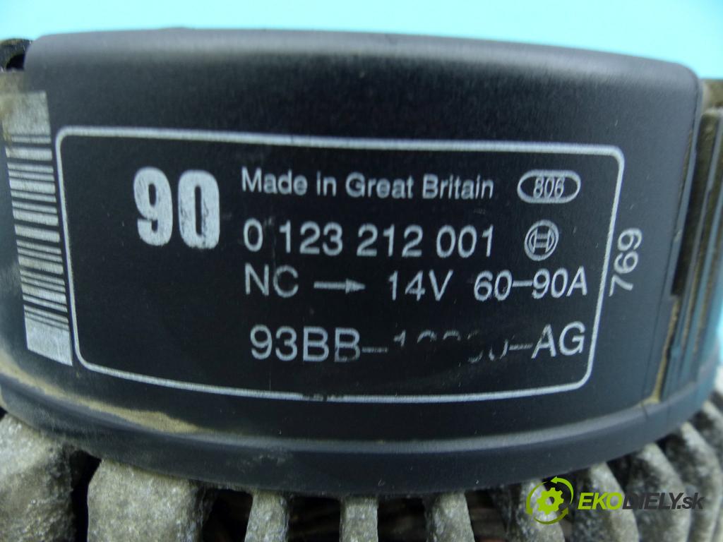 Ford Mondeo Mk2 1996-2000 2.0 16v 131 HP manual 96 kW 1988 cm3 5- Alternator 0123212001 (Alternátory)