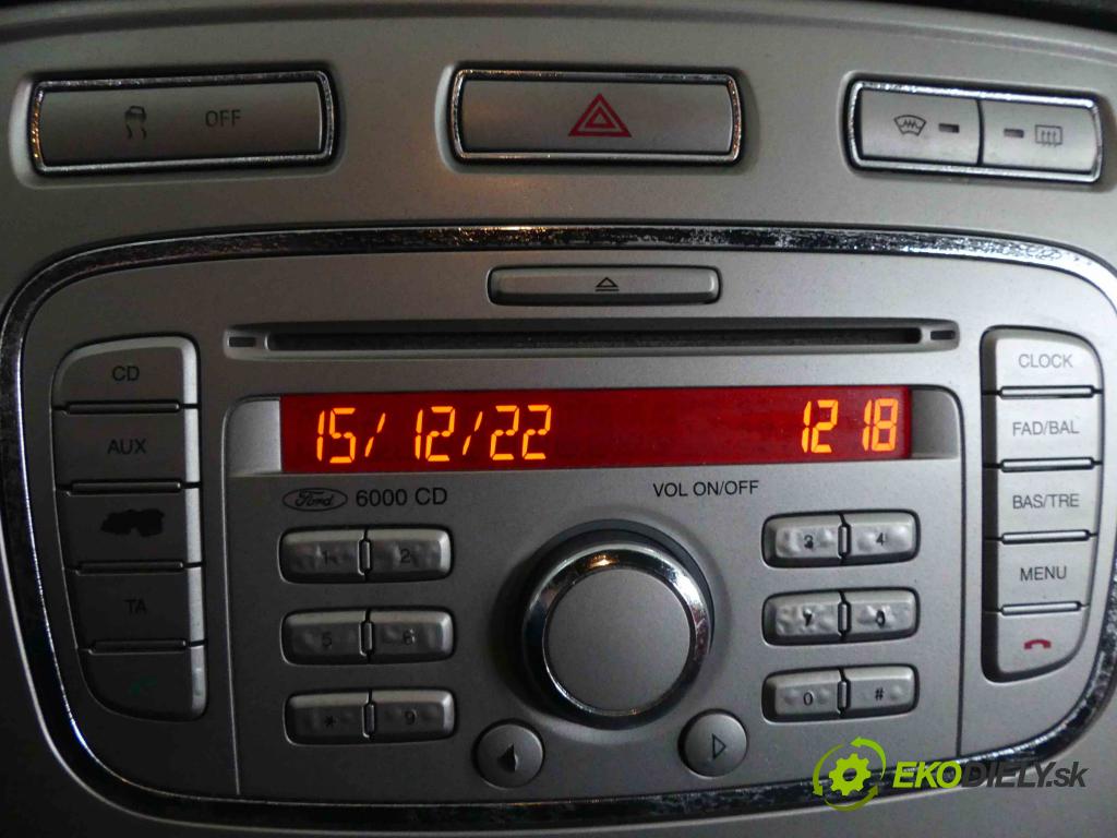 Ford Mondeo Mk4 2007-2014 1.8 tdci 125 HP manual 92 kW 1753 cm3 5- Radio továreň: 8S7T-18C815-AA