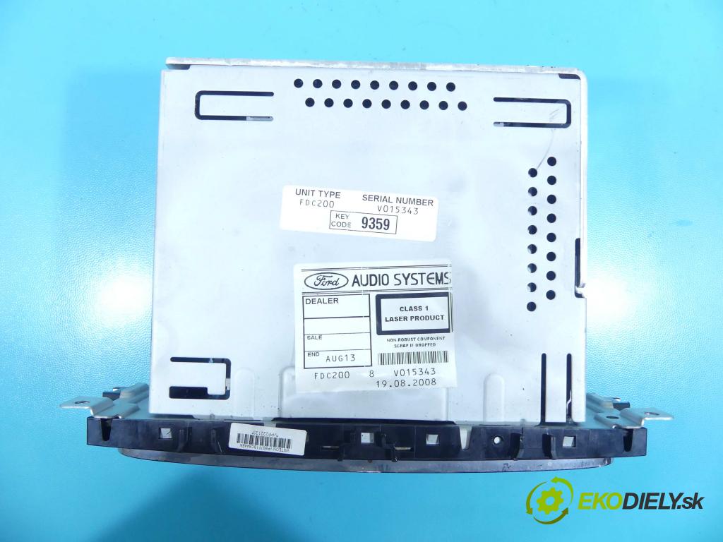 Ford Mondeo Mk4 2007-2014 1.8 tdci 125 HP manual 92 kW 1753 cm3 5- Radio továreň: 8S7T-18C815-AA