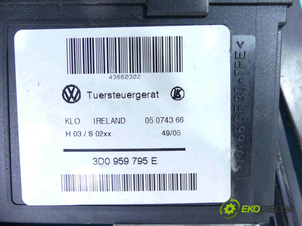 Vw Touareg I 2002-2010 2.5 tdi 174 hp automatic 128 kW 2461 cm3 5- mechanismus stahování zadní levý 3D0959795E