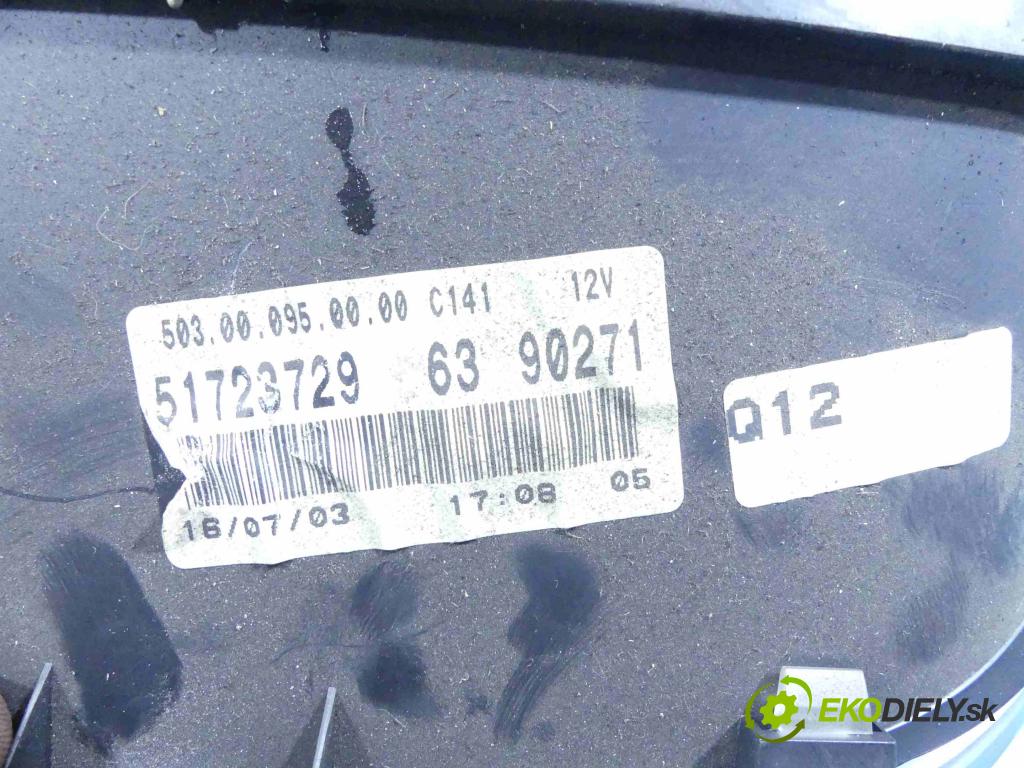 Fiat Punto II 1999-2010 1.2 60 HP manual 44 kW 1242 cm3 5- prístrojovka/ budíky 51723729 (Prístrojové dosky, displeje)