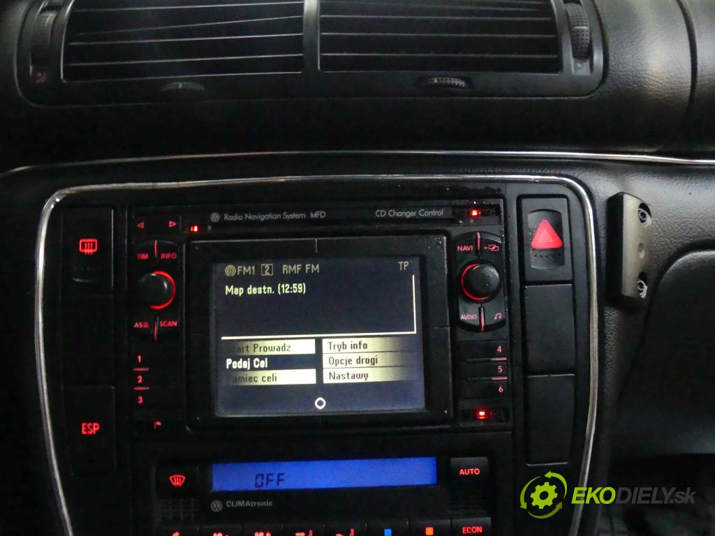 Vw Passat B5 1995-2005 1.9 tdi 131 hp manual 96 kW 1896 cm3 4- Radio továrna: 3B0035191DX