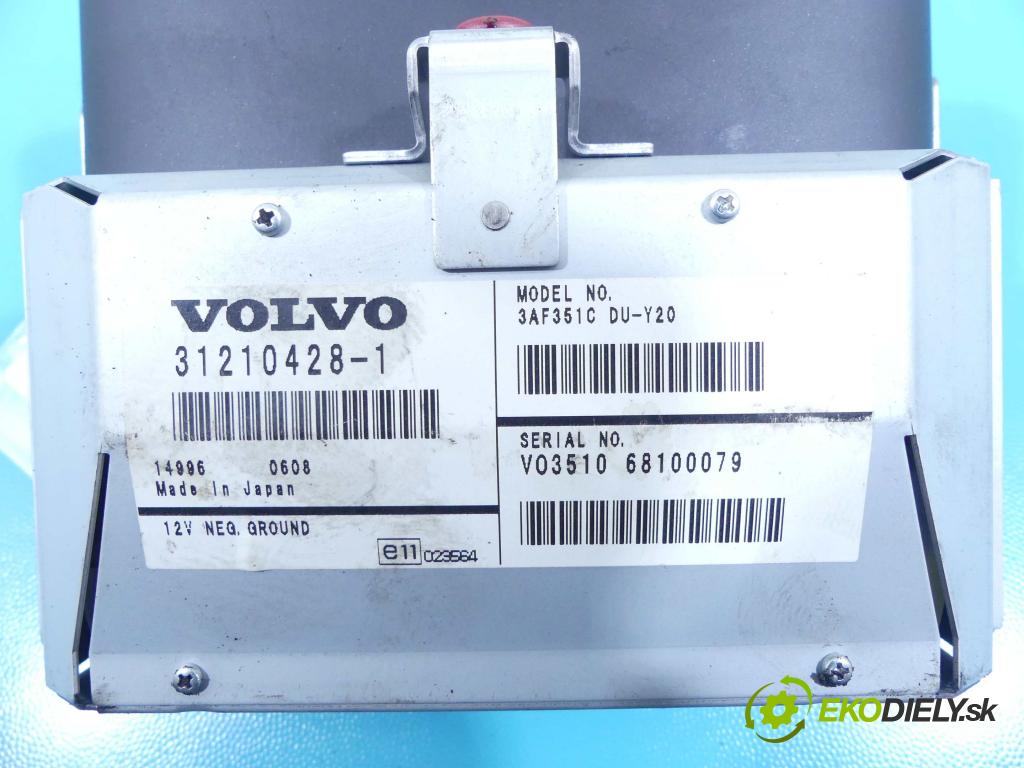 Volvo S80 II 2006-2016 2.5 T 200 HP automatic 147 kW 2521 cm3 4- Zobrazit: 31210428-1 (Prístrojové dosky, displeje)