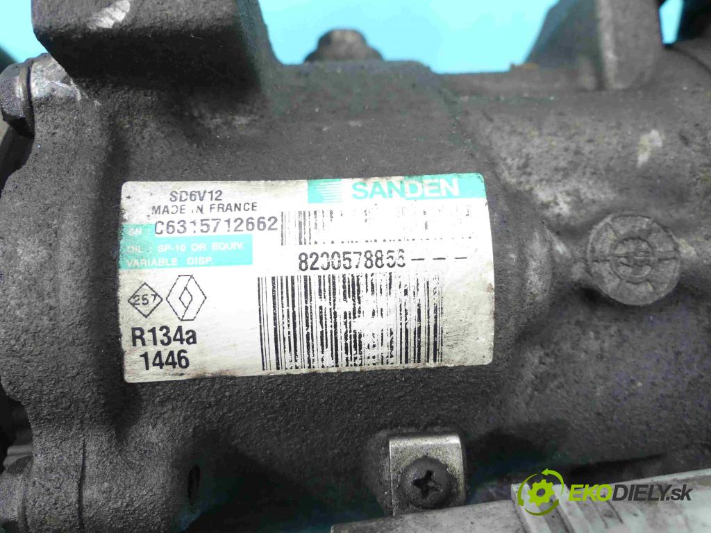 Renault Clio III 2005-2012 1,2.0 16v 75 HP manual 55 kW 1149 cm3 5- čerpadlo klimatizácie 8200578856