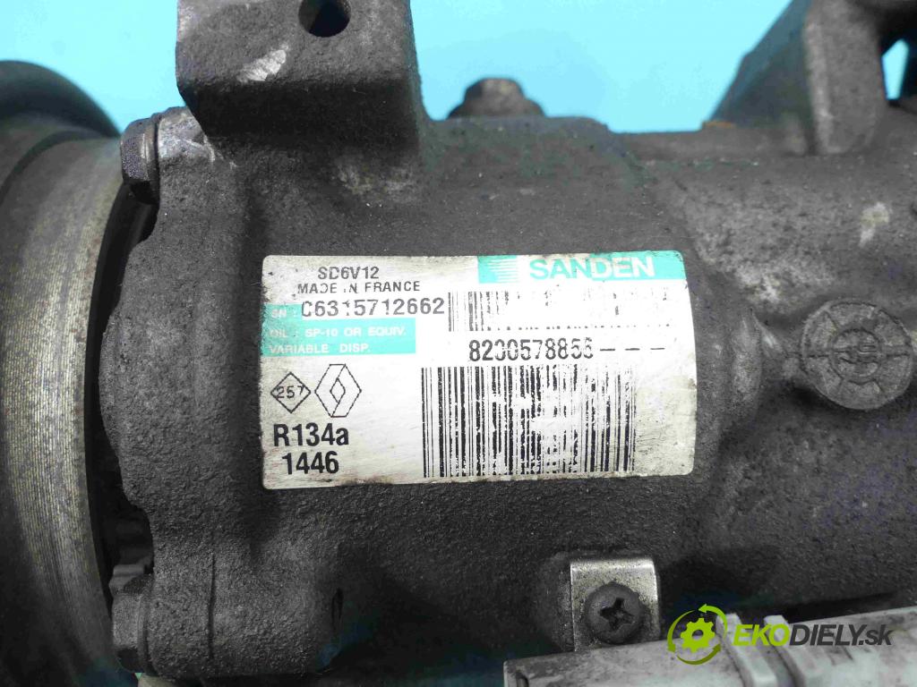Renault Clio III 2005-2012 1,2.0 16v 75 HP manual 55 kW 1149 cm3 5- čerpadlo klimatizácie 8200578856