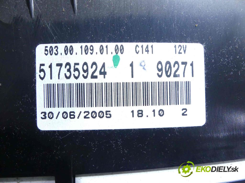 Fiat Croma II 2005-2010 2.2 16v 147 HP manual 108 kW 2198 cm3 5- prístrojovka/ budíky 51735924 (Prístrojové dosky, displeje)