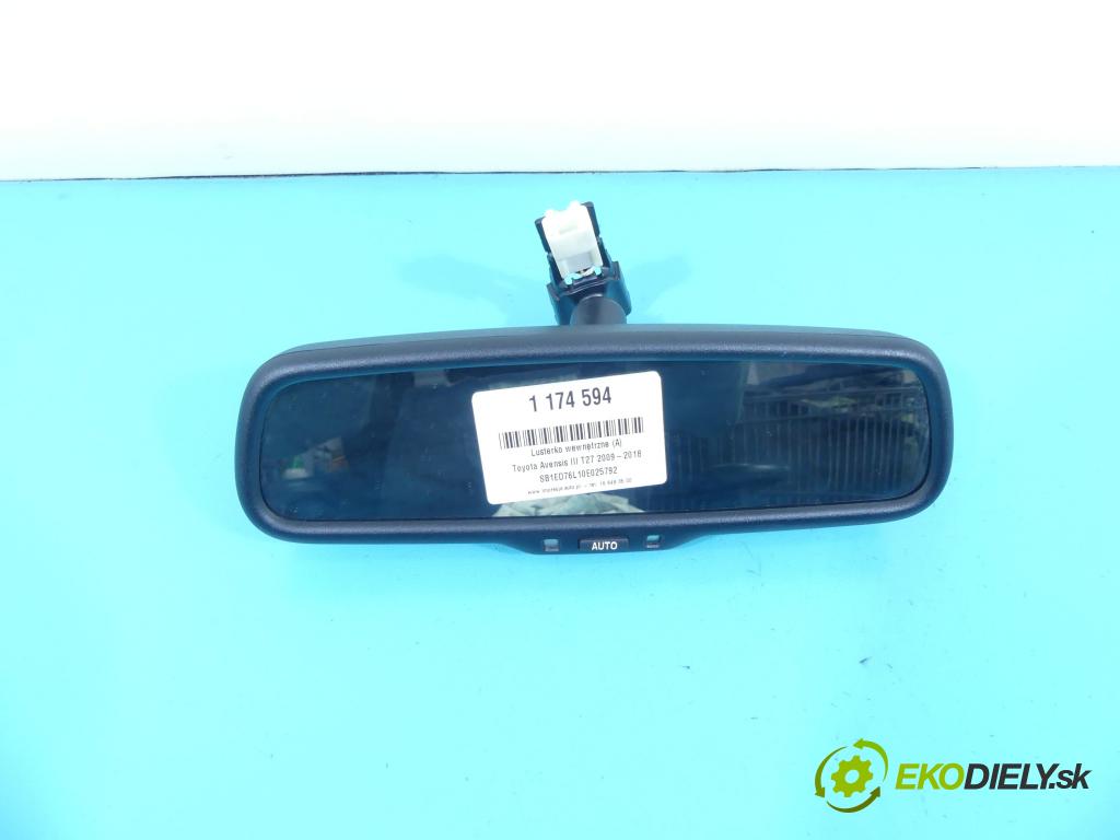 Toyota Avensis III T27 2009-2018 2.0 D4D 126 hp manual 93 kW 1998 cm3 5- zpětné zrcátko vnitřní 87810-0F050 (Světla vnitřní)