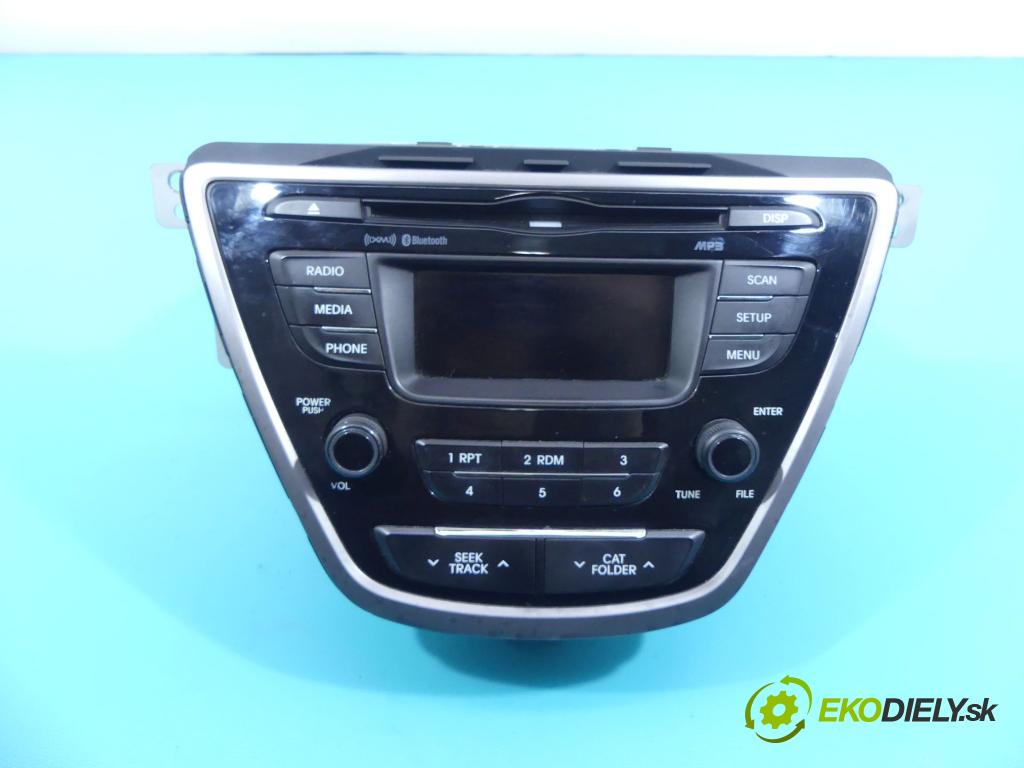 Hyundai Elantra V 2010-2016 1.8 16v 147 HP automatic 108 kW 1800 cm3 4- Radio továreň: 96170-3X165RA5