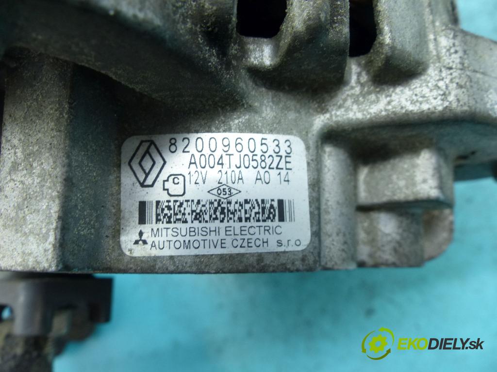 Renault Scenic III 09-16 1.5 dci 106 hp manual 78 kW 1461 cm3 5- Alternator 8200960533 (Alternátory)