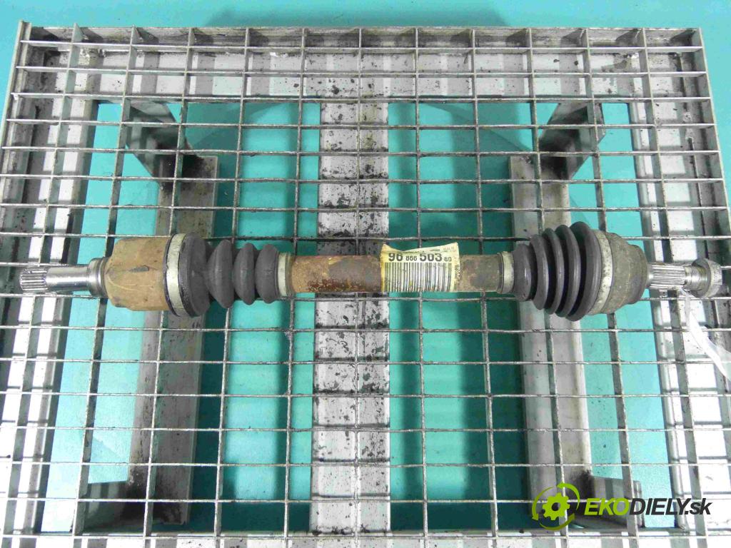 Citroen C3 Picasso 2008-2017 1.4 16v 95 HP manual 70 kW 1397 cm3 5- poloos ľavé 9686650380 (Poloosy)