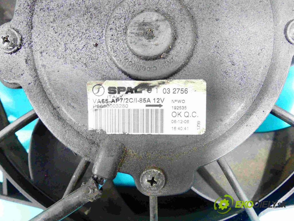 Peugeot 207 1.6 THP 150 HP manual 110 kW 1598 cm3 2- Ventilátor chladiča 9680003280