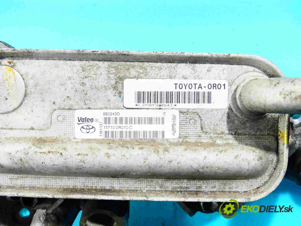 Toyota Avensis III T27 2009-2018 2.0 D4D 126 HP manual 93 kW 1998 cm3 5- chladič oleja: 15710-0R010-C