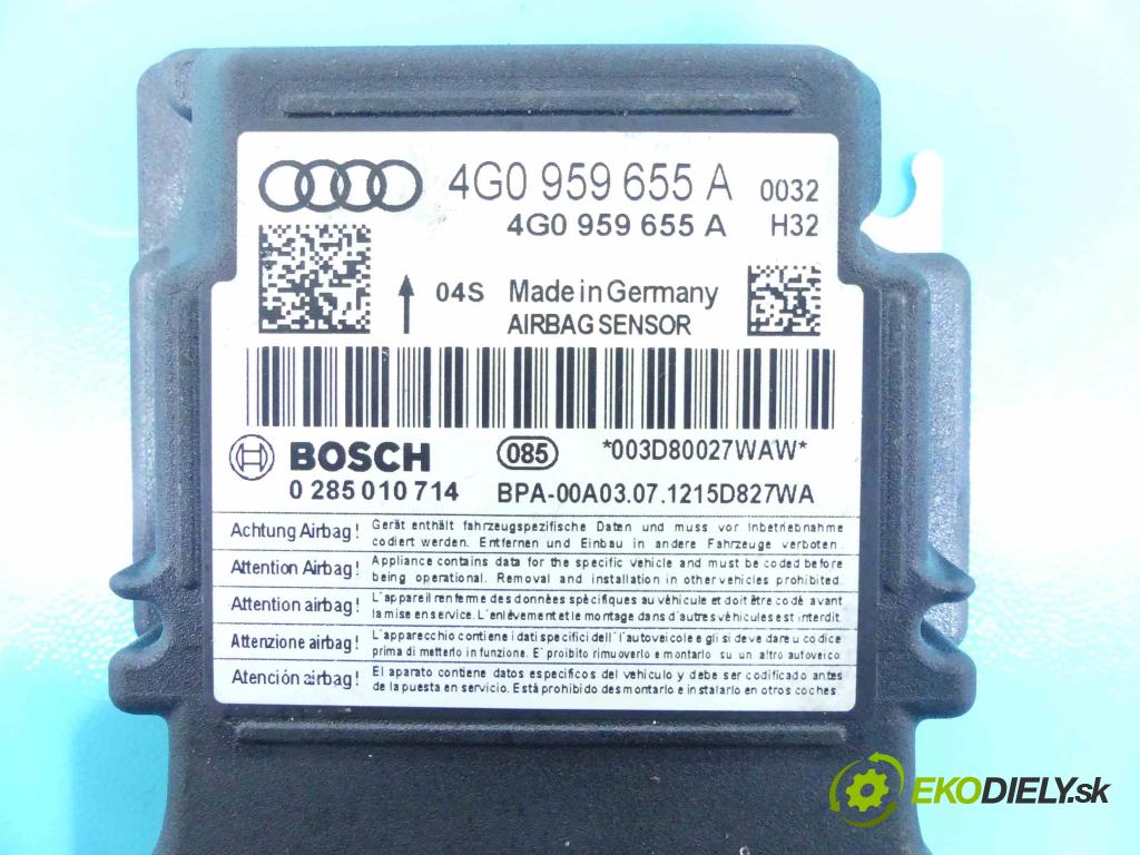 Audi A6 C7 2011-2018 3.0 TFSI (4G): 310HP automatic 228 kW 2995 cm3 4- modul riadiaca jednotka 4G0959655A (Ostatné)